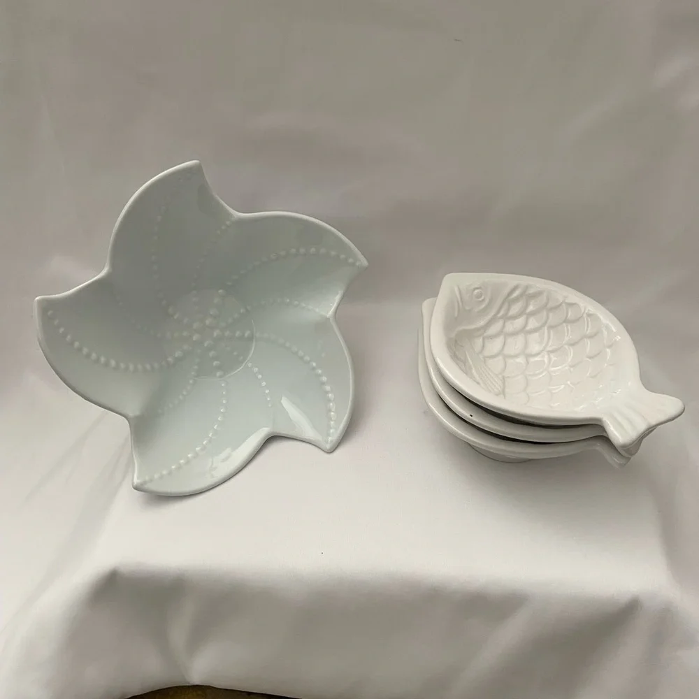 (4) Piece Pottery Barn Summer bowl set